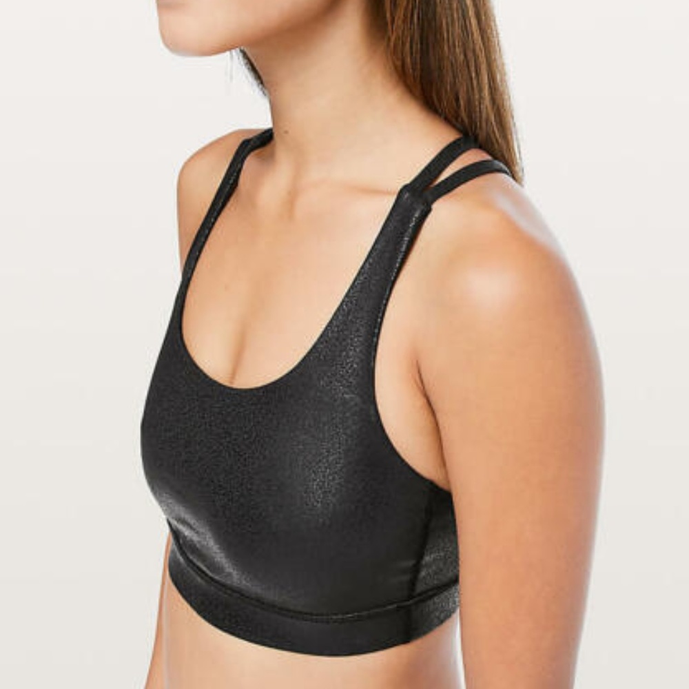 NWT Lululemon ENERGY BRA Luminosity Foil Print Bra
